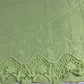 Lime Green Cotton Floral Embroidery Fabric Lace Broderie Anglaise Dress Craft Material 44" By the Meter