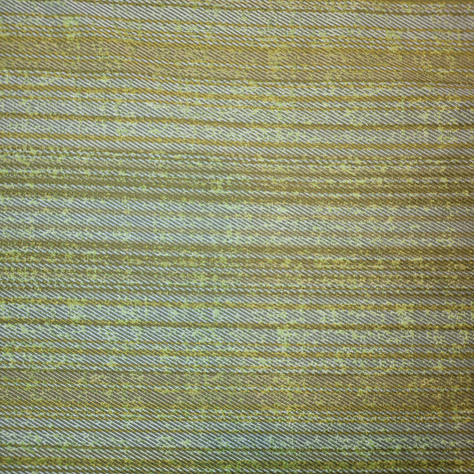 Lime Tweed Stripe Fabric Medium Weight Curtain Soft Furnishing Fabric 58" By Meter