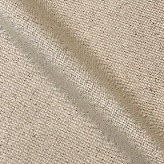 Linetto Plain Cotton Linen Panama Fabric | 90% Cotton 10% Linen 140cm Wide – Sold by the Meter