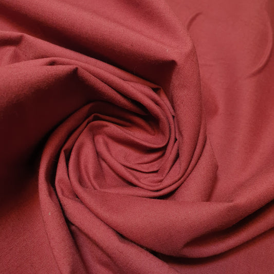 Maroon Clearance 100% Cotton Fabric Plain Solid Quilting Craft Dress Material 44" By The Meter