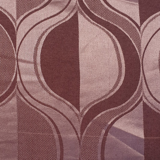 Luxuriöser Satin-Jacquard-Polsterstoff mit Blumenmuster – 58" für Vorhänge und Schneiderei (Mauve Curve)