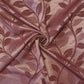 Luxurious Satin Jacquard Floral Upholstery Fabric – 58" for Curtains and Dressmaking (Mauve Ivy)