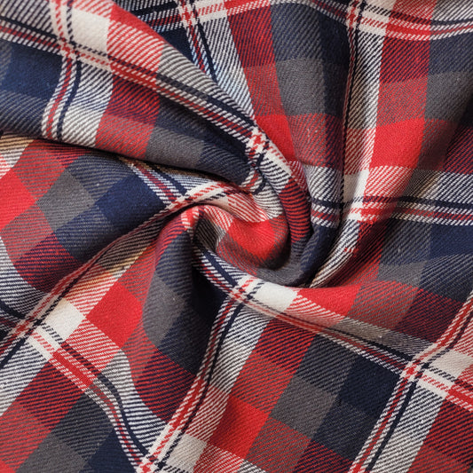 Elegant 100% Brushed Cotton Flannel: Tartan Winceyette Craft Dress Material - 58” Wide (Merino Tartan)