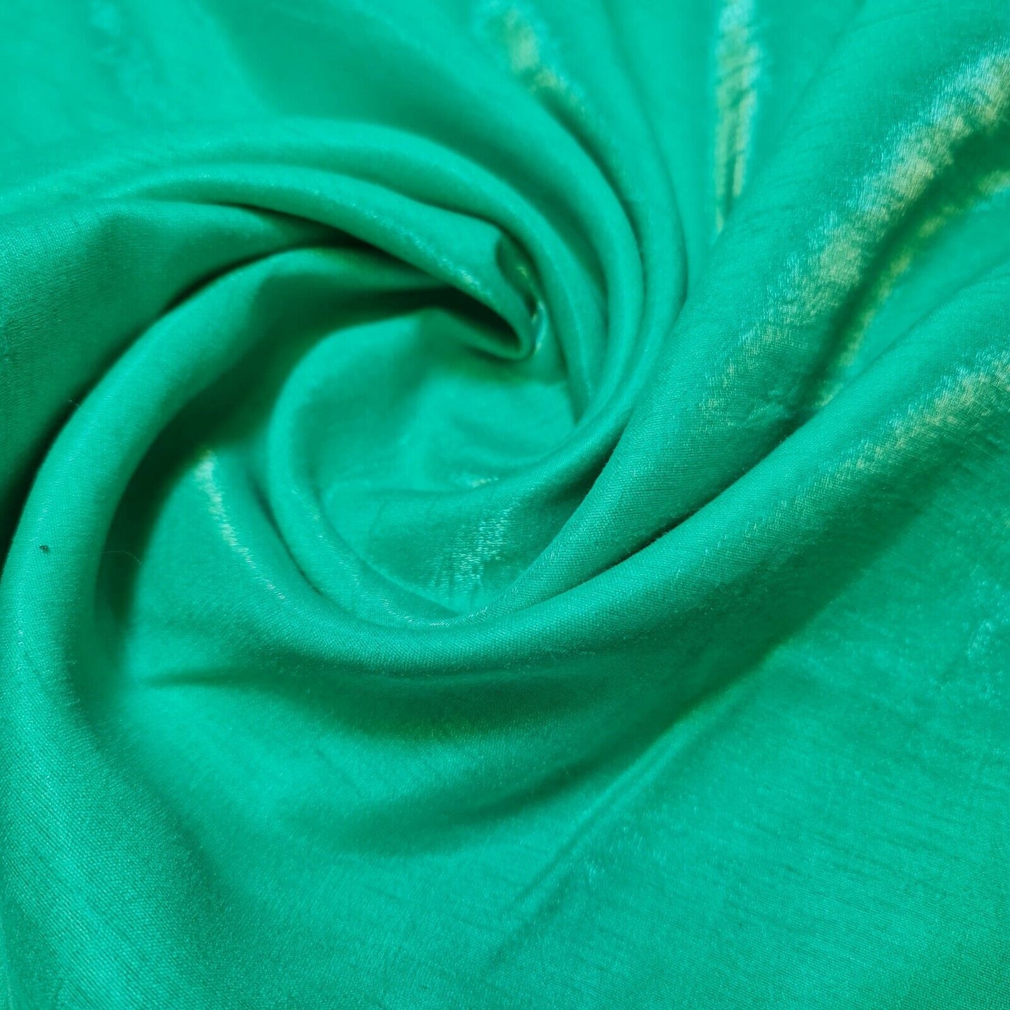 Mint Plain Poly Faux Dupion Silk Material Shiny Dress Craft Patchwork Fabric 44" (25 Meter Roll)