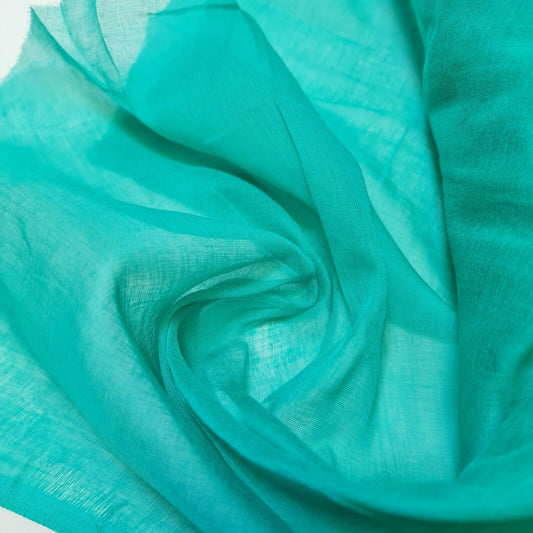 Mint 100% Cotton Muslin Fabric Sheer Gauze Plain Weave 44” Wide Dress Lining, Crafts Costume Material By The Meter