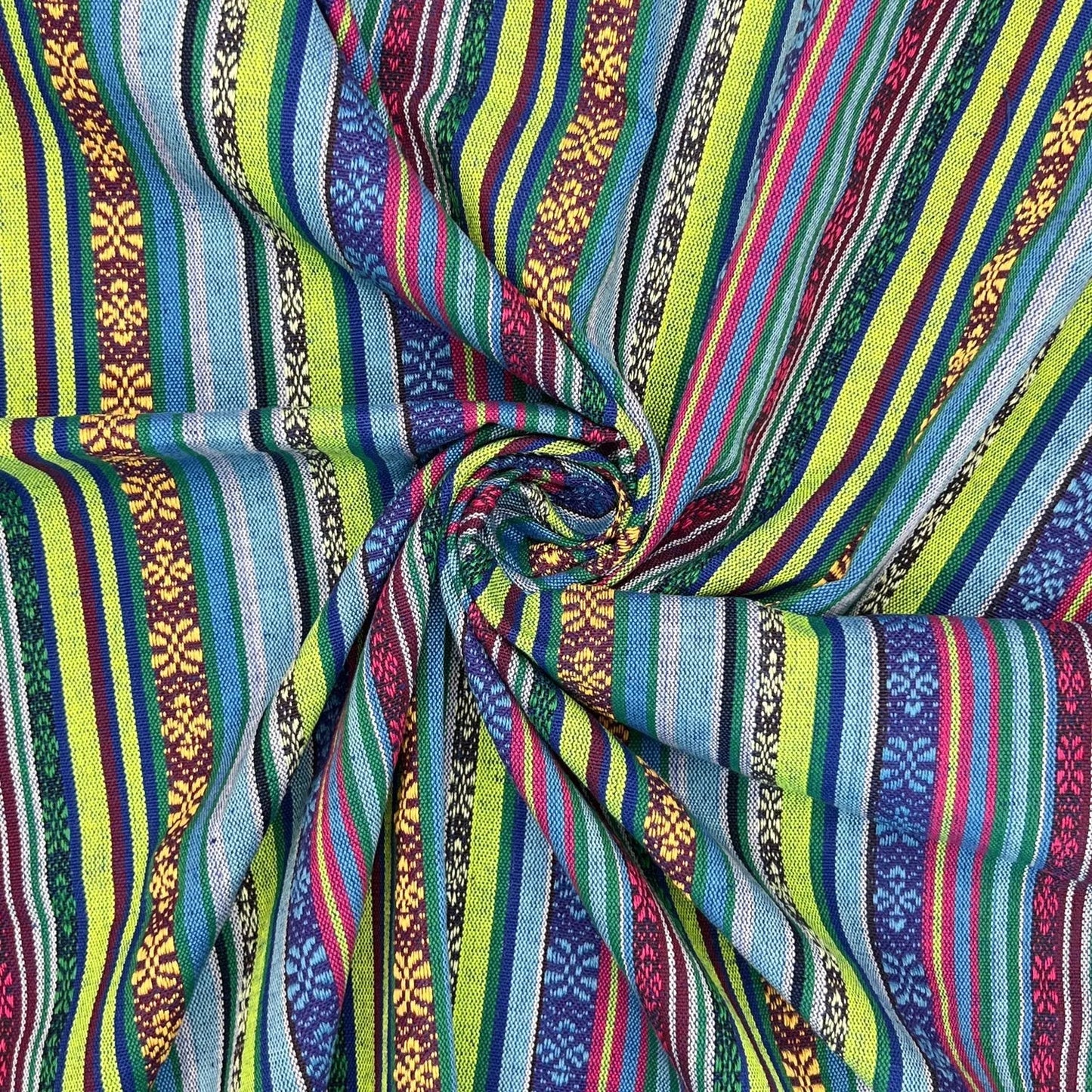 Mexicana Tapestry Stripe Fabric | Colour Woven Tapestry 142cm Wide â€“ 15M Roll