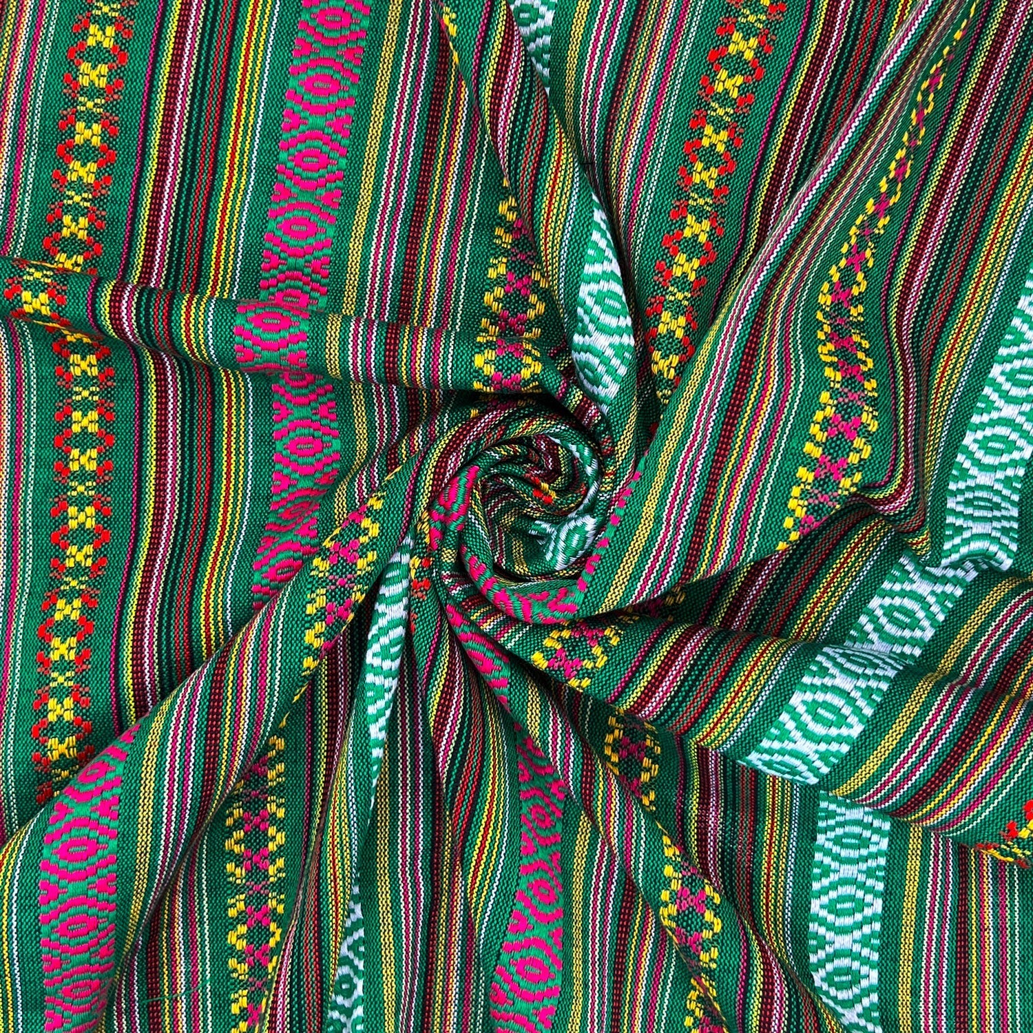 Mexicana Tapestry Stripe Fabric | Colour Woven Tapestry 142cm Wide – Sold by the Meter
