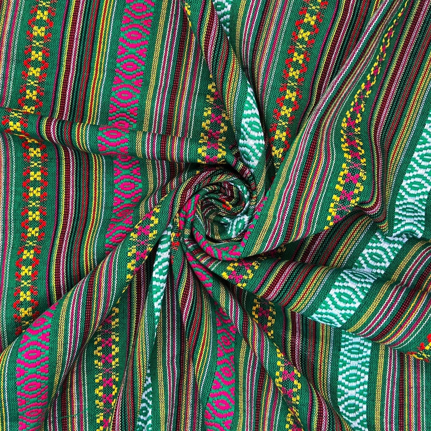 Mexicana Tapestry Stripe Fabric | Colour Woven Tapestry 142cm Wide â€“ 15M Roll