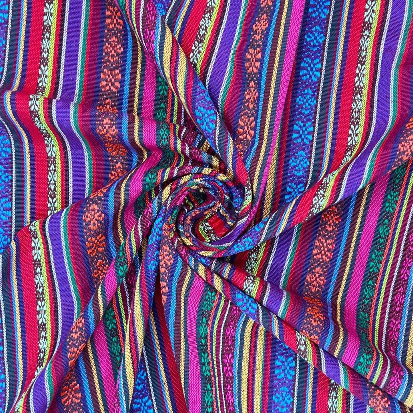 Mexicana Tapestry Stripe Fabric | Colour Woven Tapestry 142cm Wide â€“ 15M Roll