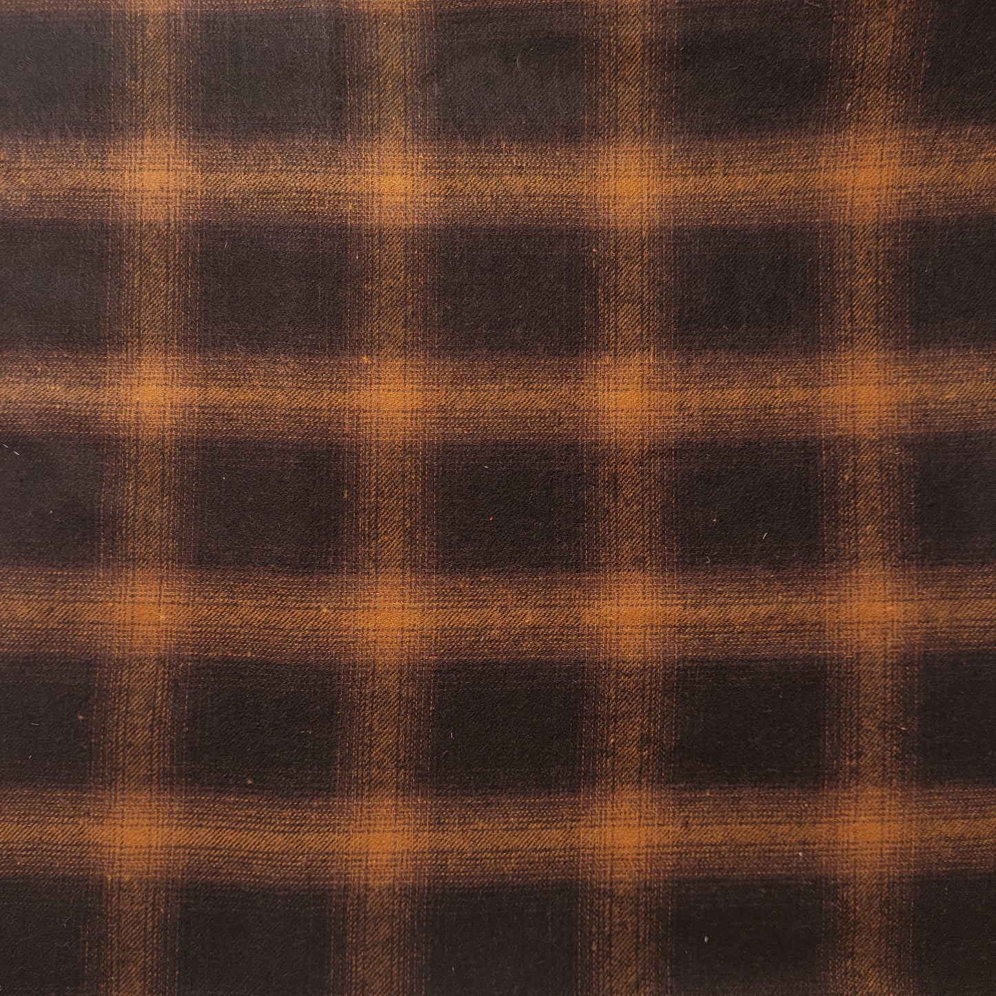 Elegant 100% Brushed Cotton Flannel: Tartan Winceyette Craft Dress Material - 58” Wide (Mustard Grid)