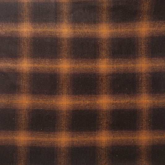 Elegant 100% Brushed Cotton Flannel: Tartan Winceyette Craft Dress Material - 58” Wide (Mustard Grid)