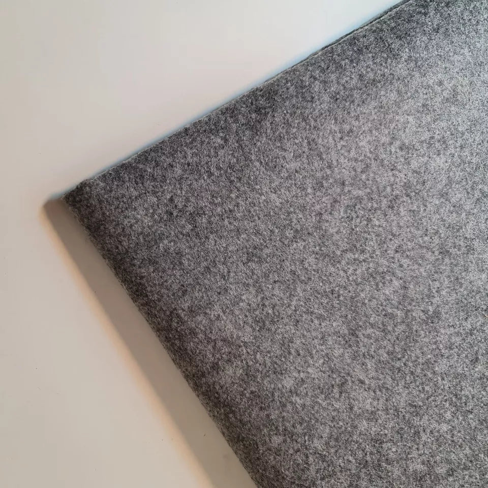 Marl Grey Felt Fabric Acrylic Art Craft Sewing Festive Decor Material 150cm Wide By Meter