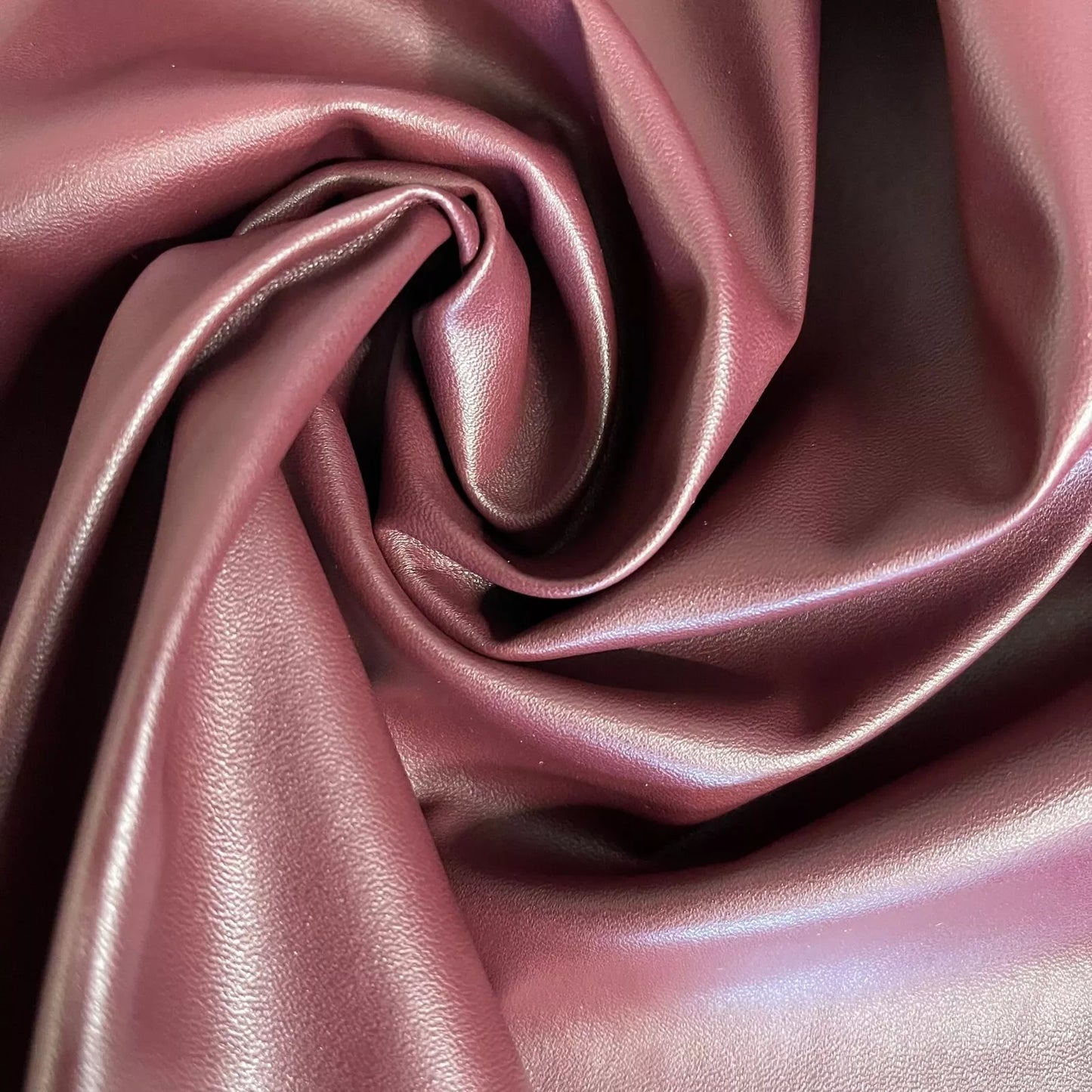 Maroon Plain Leather Look Gloss PVC Spandex Latex Stretch Dress/Craft Fabric 58" By the Meter