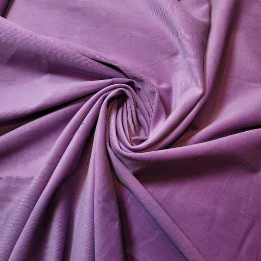 Mauve, 100 % Baumwollkordel, gewebter Samt-Cordstoff, Polsterstoff, Kleidermaterial, 58"