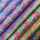 Rainbow & Mermaid Glitter PU Backed Fabric | Sparkle Leatherette 55" (140cm) Wide â€“ Sold by the Meter