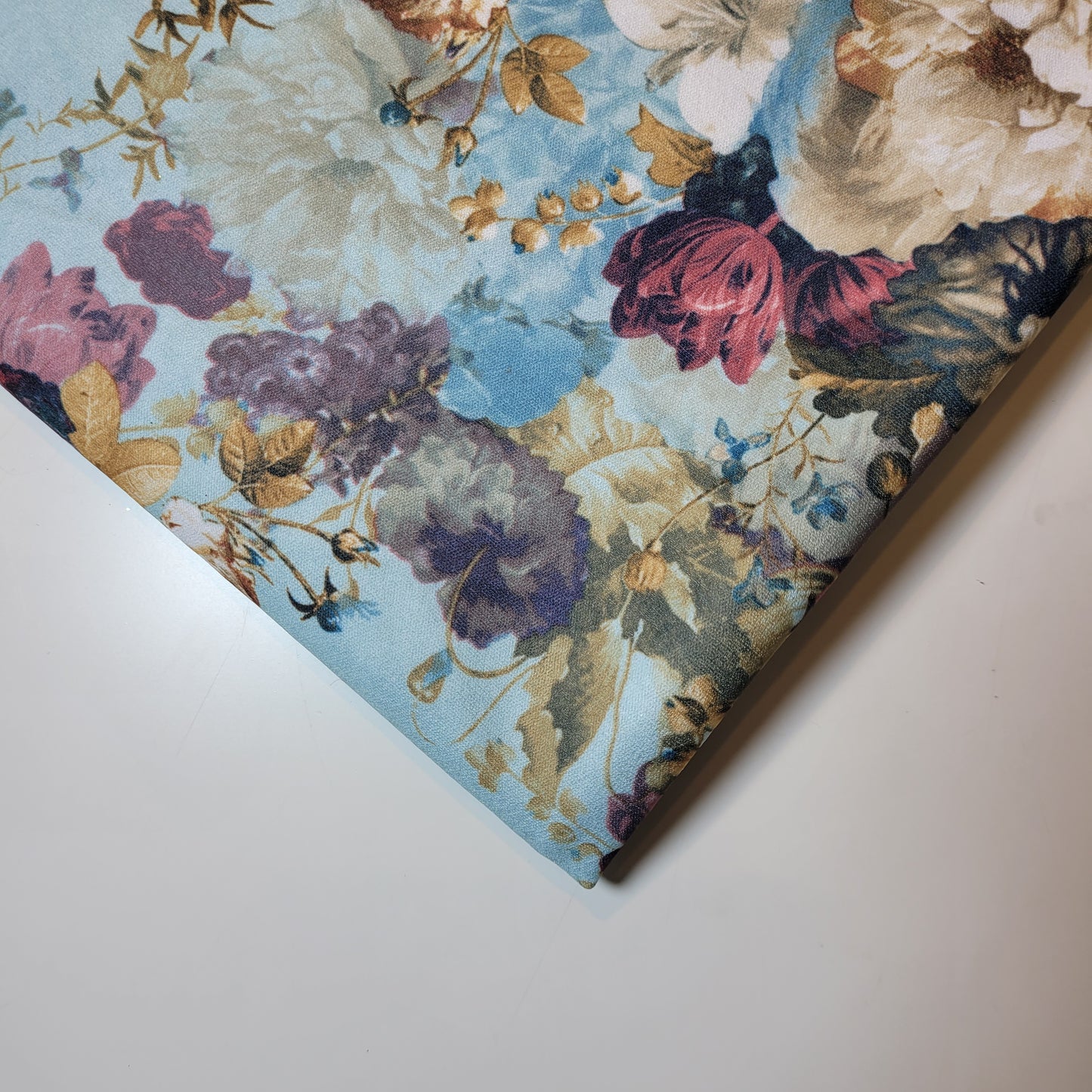 Mint Floral Jersey Dress Craft Costume Material 58" By The Meter