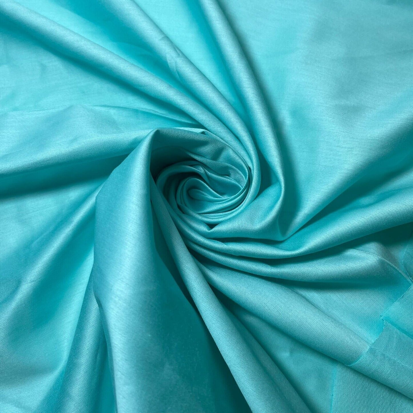 Mint 100% Cotton Sateen Material Curtain Lining Dress Craft Quilting Fabric 44" By The Meter