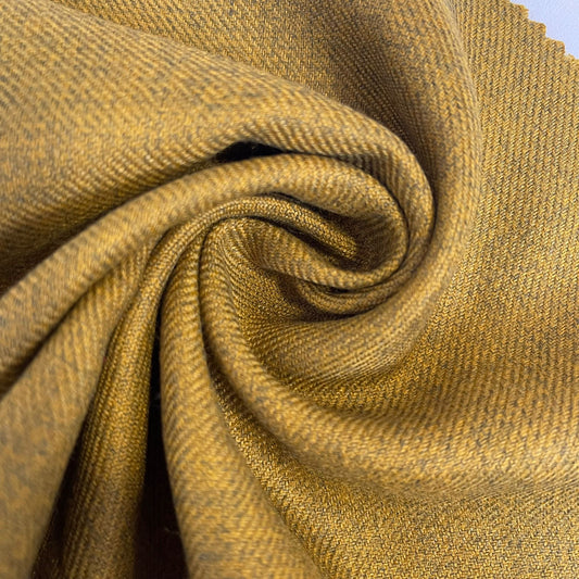 Mustard Yellow Pashmina Winter Viscose Twill Fabric Dress Costume Scarf Material 44" Wide By The Meter