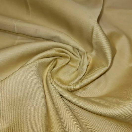 Mustard Plain Thick 100% Cotton Drill Material Workwear Dress Twill Craft Fabric 58" By The Meter