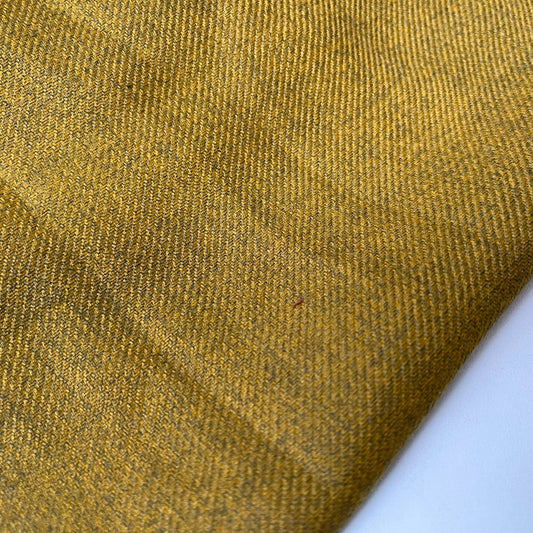 Mustard Yellow Pashmina Winter Viscose Twill Fabric Dress Costume Scarf Material 44" Wide By The Meter