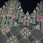 Navy Velvet Fabric Gold Palace Embroidery Indian Wedding Bridal Dress Material 58" by Meter