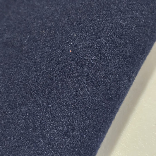 Navy Blue Plain Dyed Washable Wool Fabric Ideal For Coats and Scarfs 58" Wide By The Meter