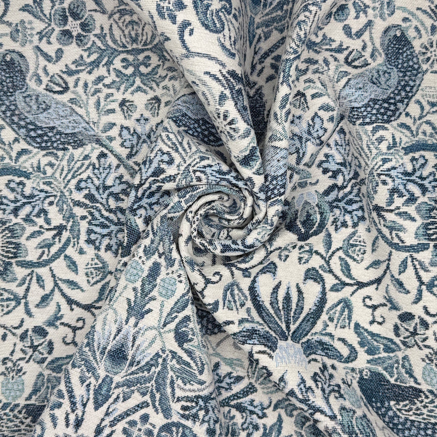 William Morris Cotton Rich Chenille Fabric | Luxury Upholstery 140cm Wide – Sold by the Meter
