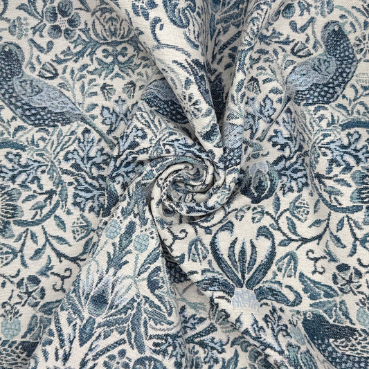 William Morris Cotton Rich Chenille Fabric | Luxury Upholstery 140cm Wide – Sold by the Meter
