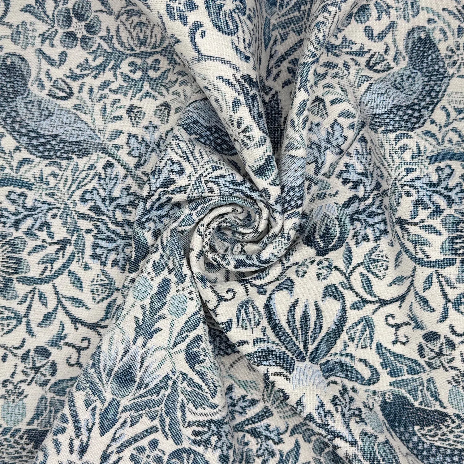 William Morris Cotton Rich Chenille Fabric | Luxury Upholstery 140cm Wide â€“ 15M Roll