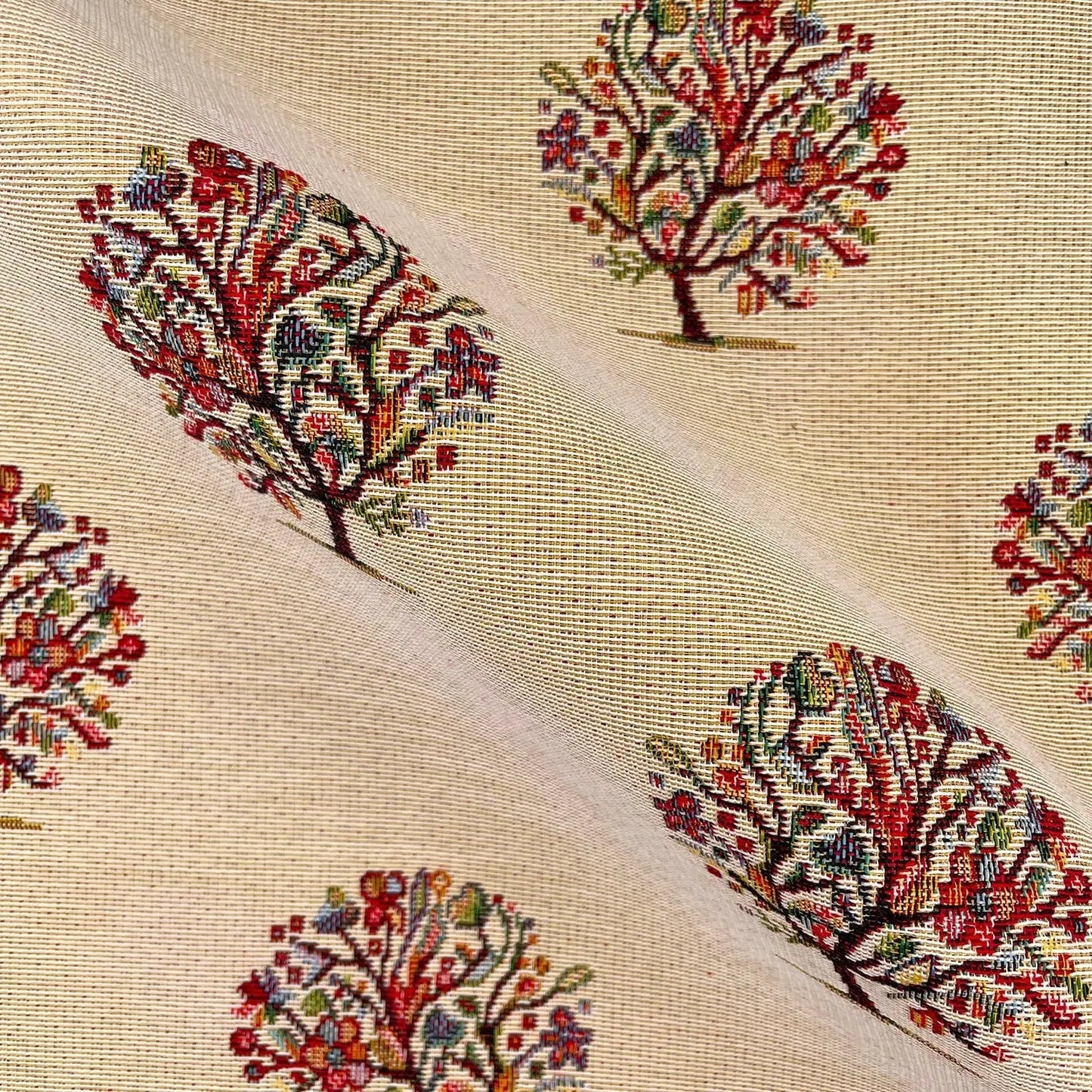 New World Tapestry All Over Fabric | Luxury Cotton Rich Tapestry 140cm Wide â€“ 15M Roll