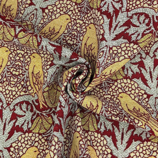 Double Selvedge Side-Matching Cotton Rich Tapestry Fabric | Luxury European Weave 55" (140cm) Wide – 15M Roll