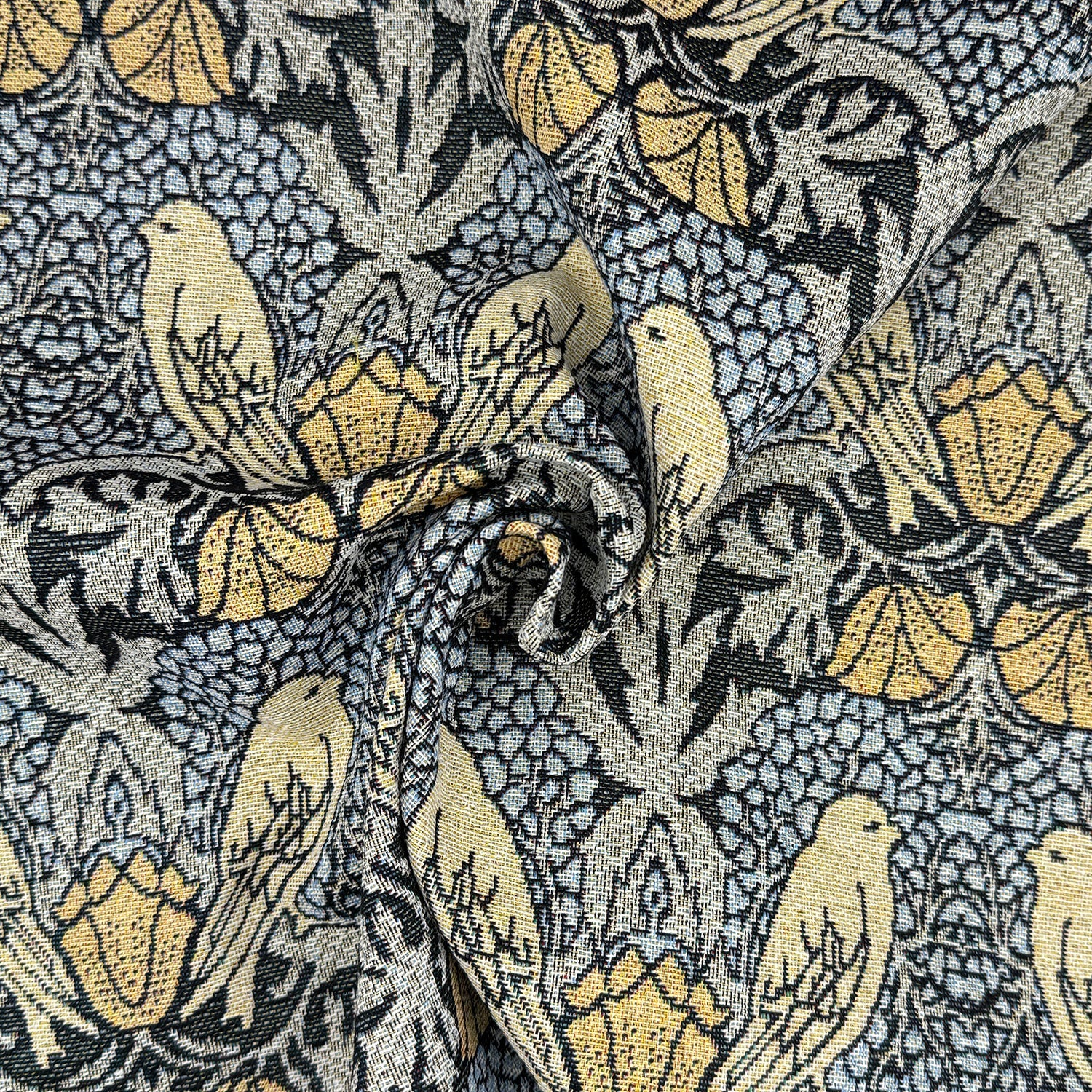 Double Selvedge Side-Matching Cotton Rich Tapestry Fabric | Luxury European Weave 55" (140cm) Wide – Sold by the Meter