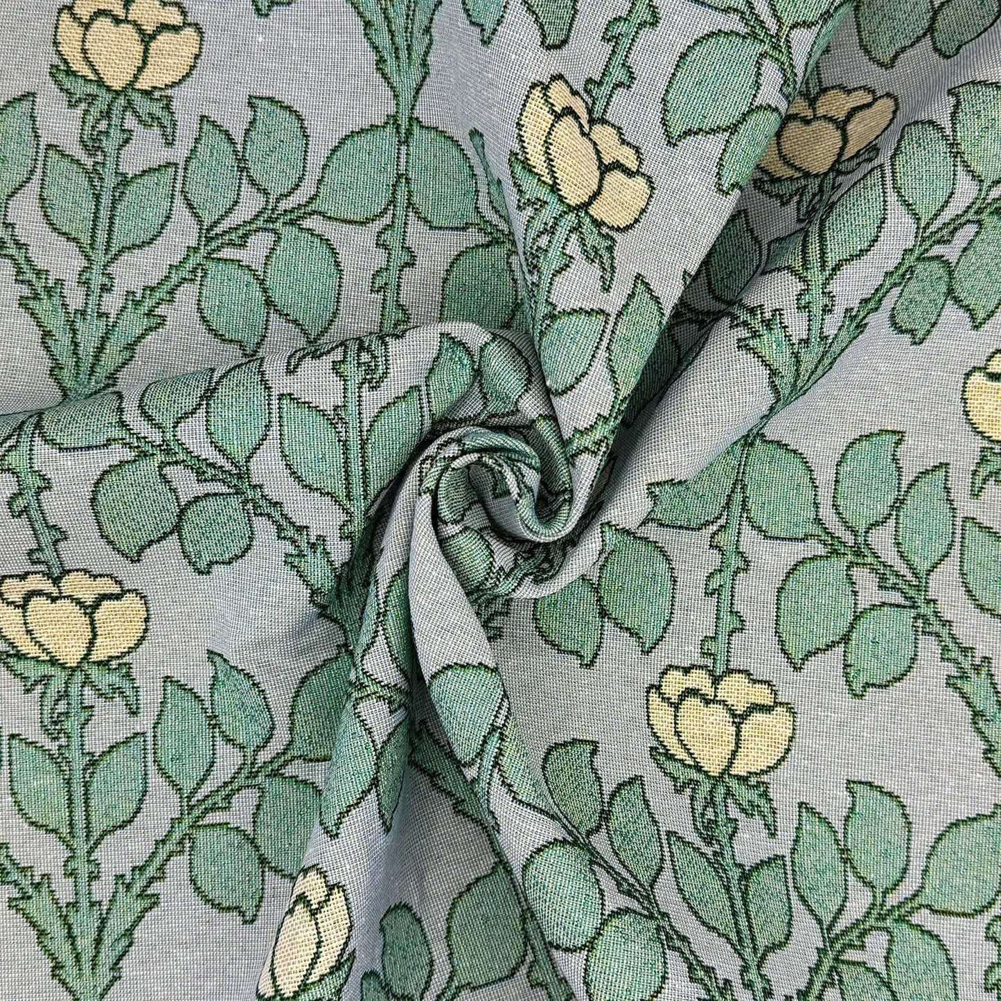 Double Selvedge Side-Matching Cotton Rich Tapestry Fabric | Luxury European Weave 55" (140cm) Wide â€“ 15M Roll