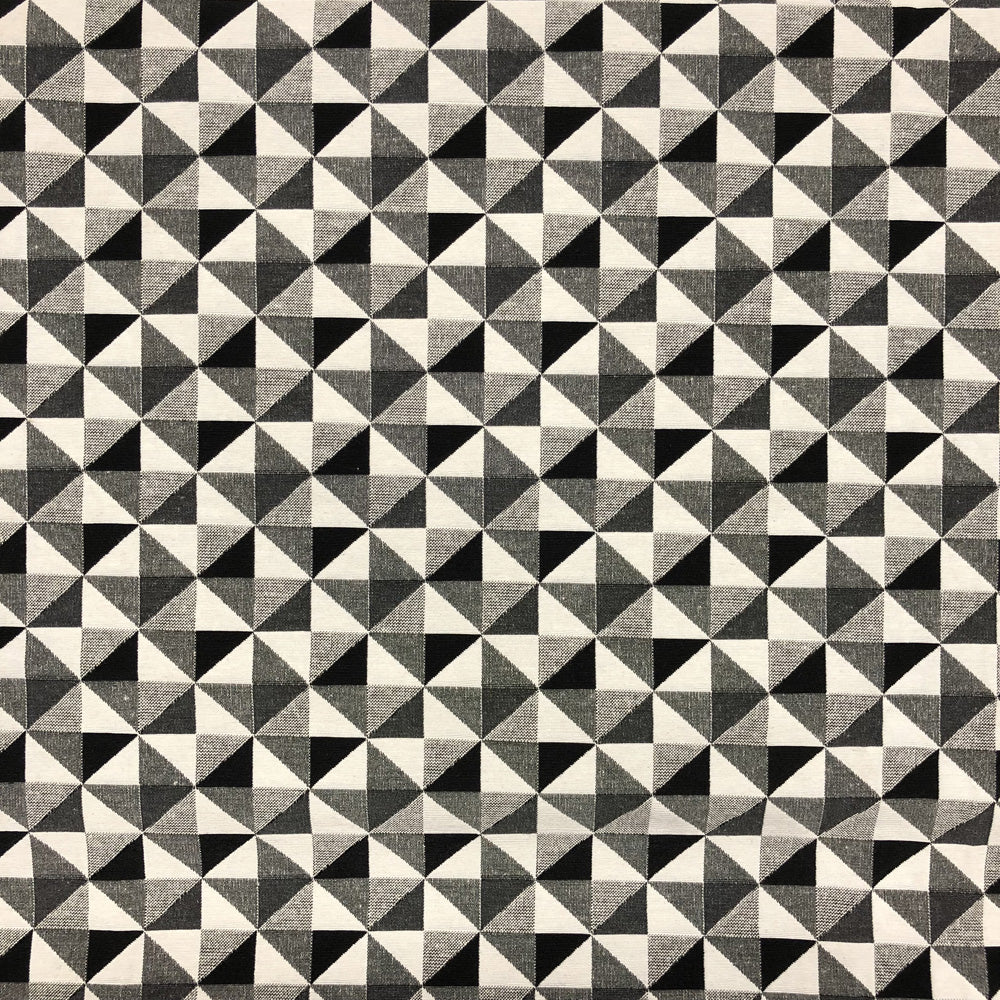New World Tapestry Black & White Fabric | Luxury Cotton Rich Tapestry 55" (140cm) Wide – Sold by the Meter