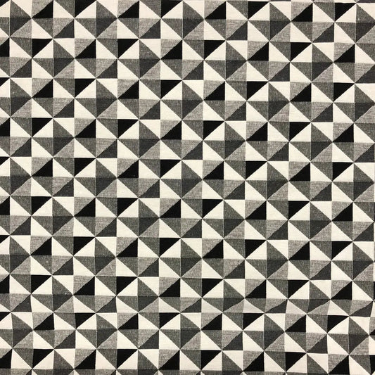 New World Tapestry Black & White Fabric | Luxury Cotton Rich Tapestry 55" (140cm) Wide – 15M Roll