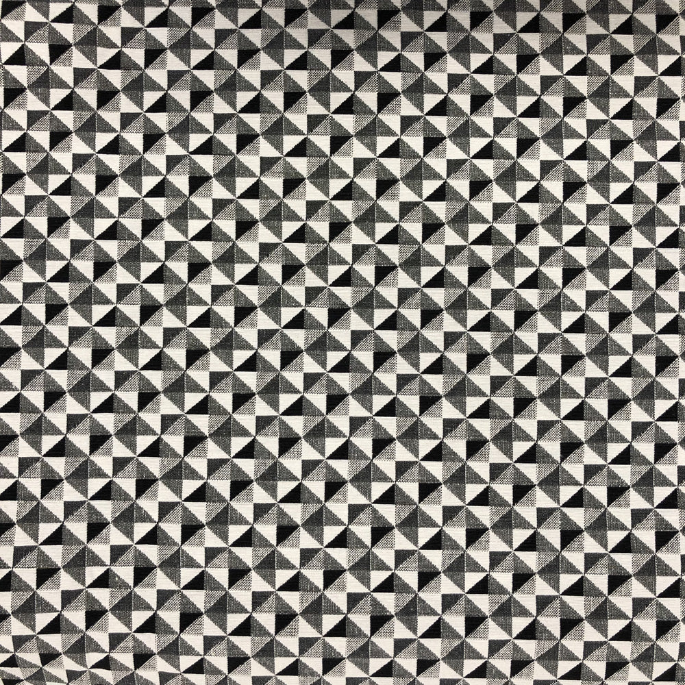 New World Tapestry Black & White Fabric | Luxury Cotton Rich Tapestry 55" (140cm) Wide – Sold by the Meter