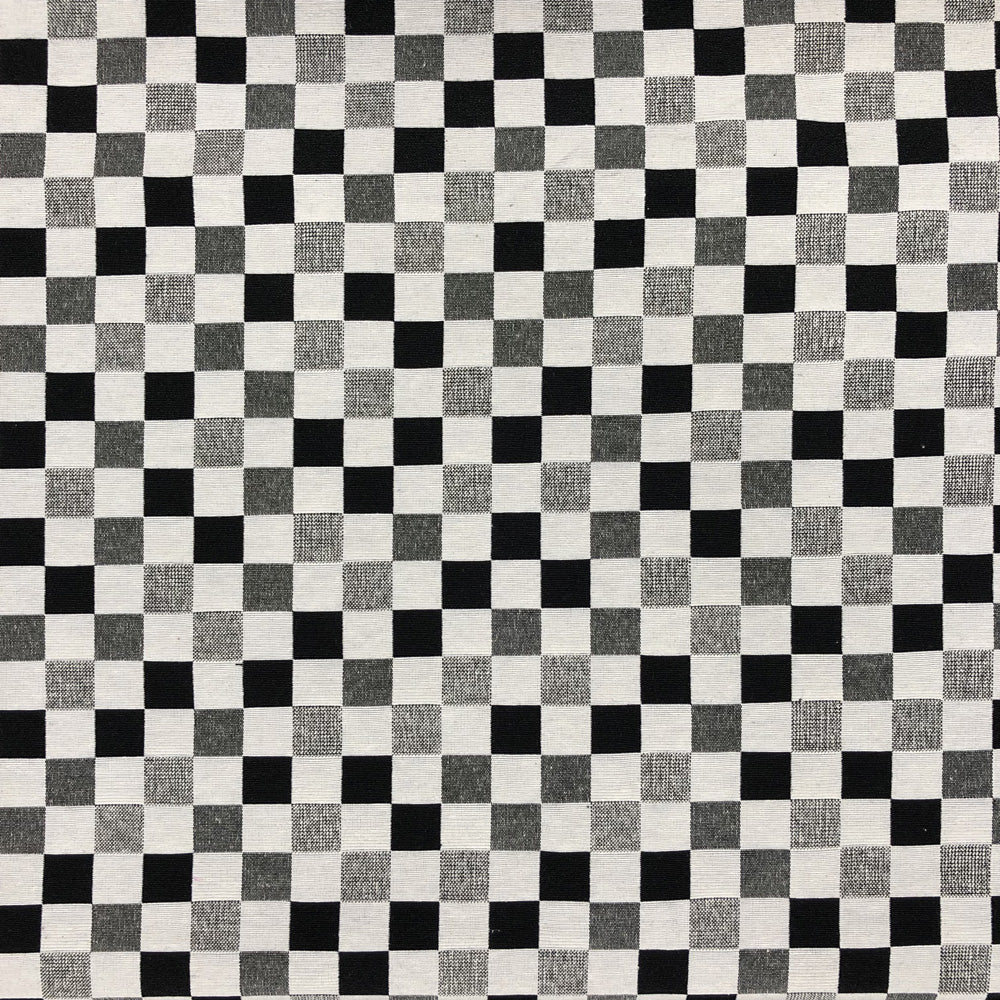New World Tapestry Black & White Fabric | Luxury Cotton Rich Tapestry 55" (140cm) Wide – Sold by the Meter