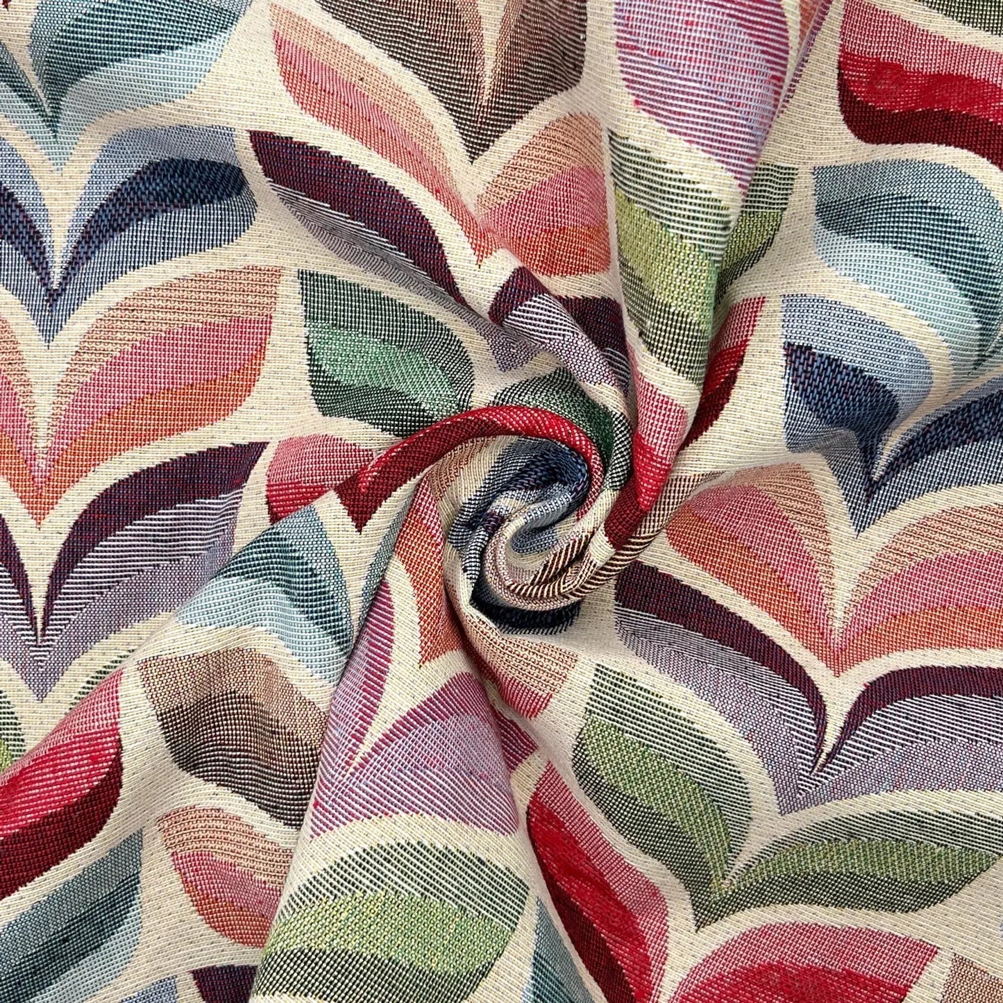 Luxury Cotton Rich Tapestry Fabric â€“ New World Full Colour 55" (140cm) Wide â€“ 15M Roll