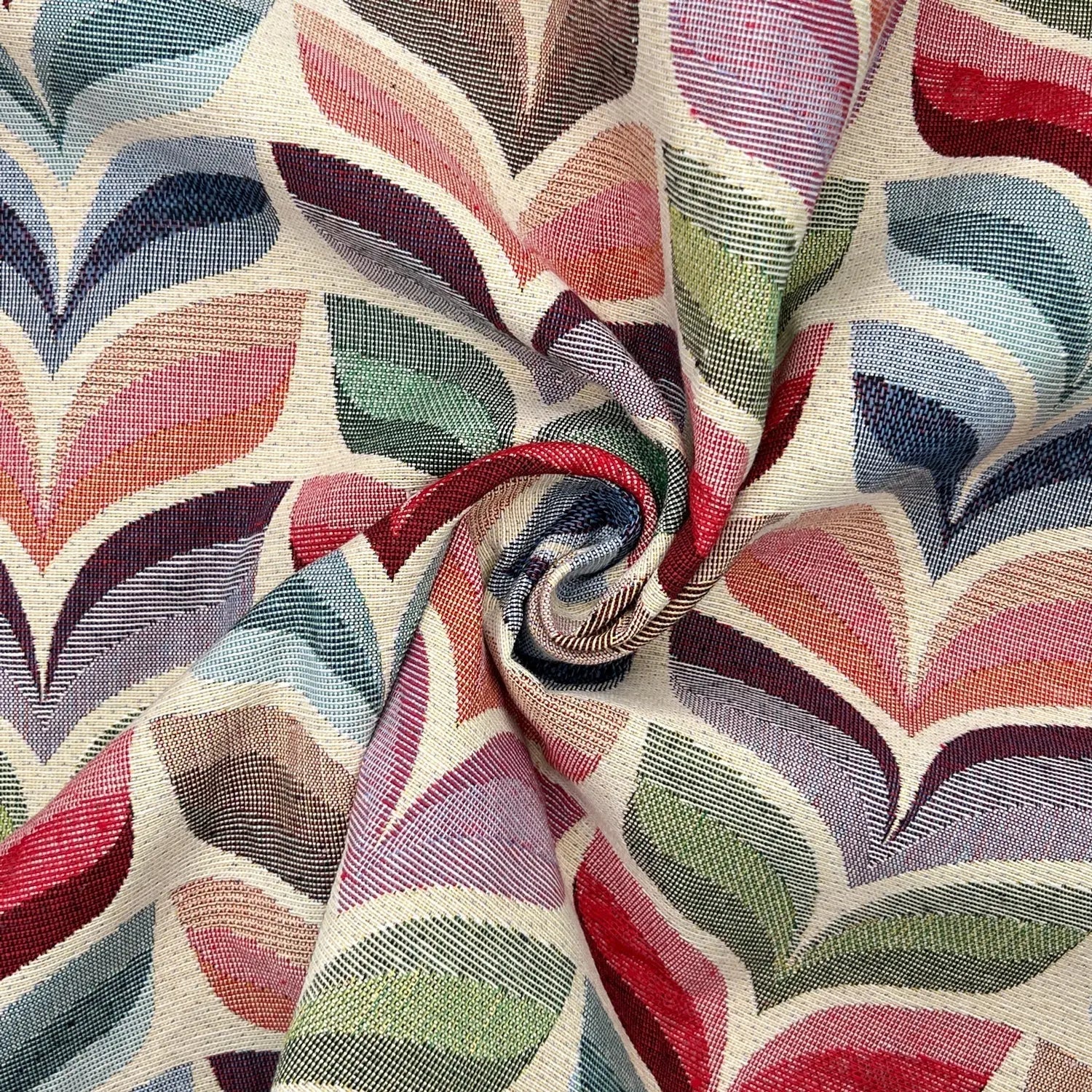 Luxury Cotton Rich Tapestry Fabric â€“ New World Full Colour 55" (140cm) Wide â€“ 15M Roll