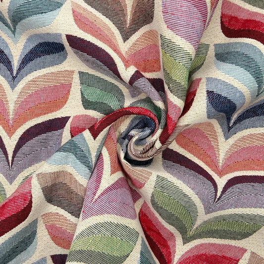 Luxury Cotton Rich Tapestry Fabric – New World Full Colour 55" (140cm) Wide – 15M Roll