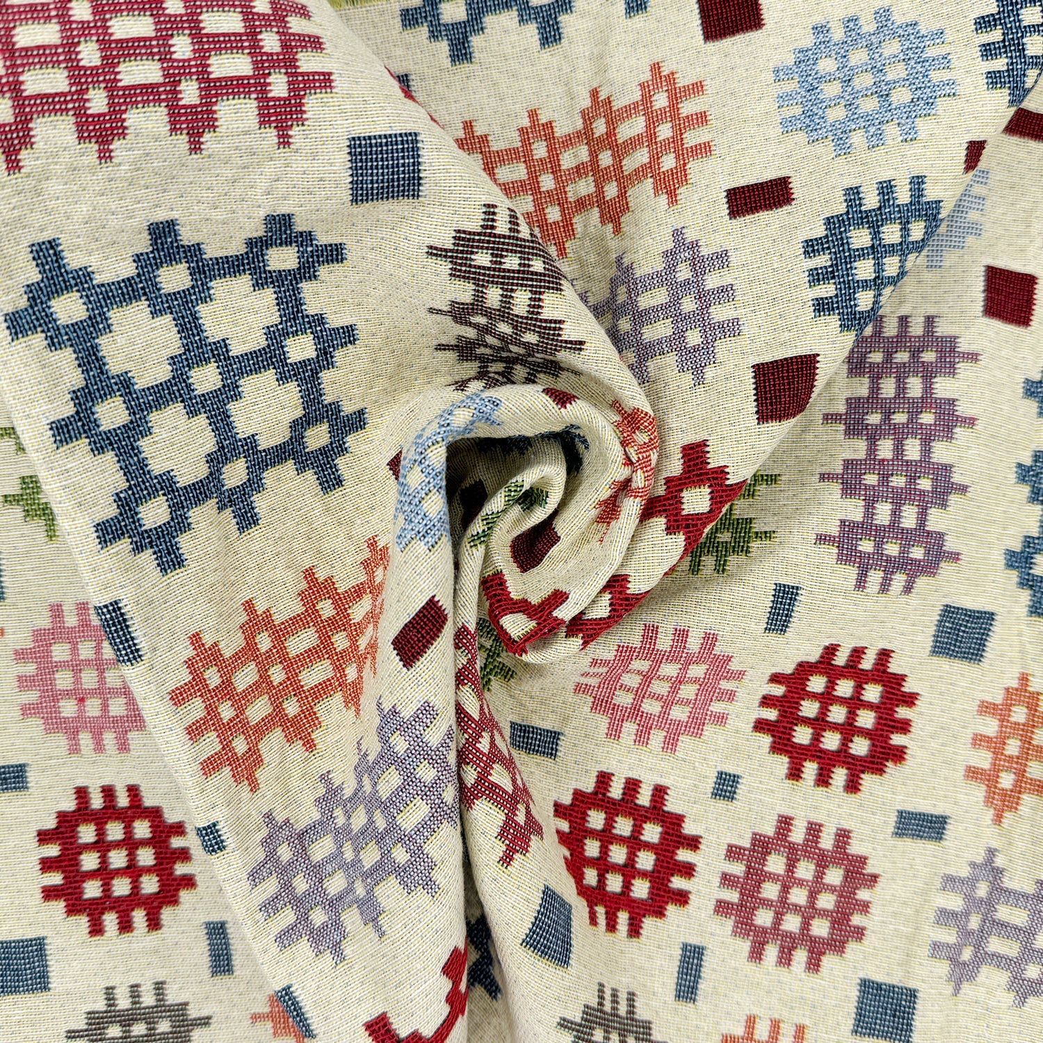 Luxury Weight Cotton Rich Tapestry Fabric | New World Full Colour 55" (140cm) Wide – Sold by the Meter