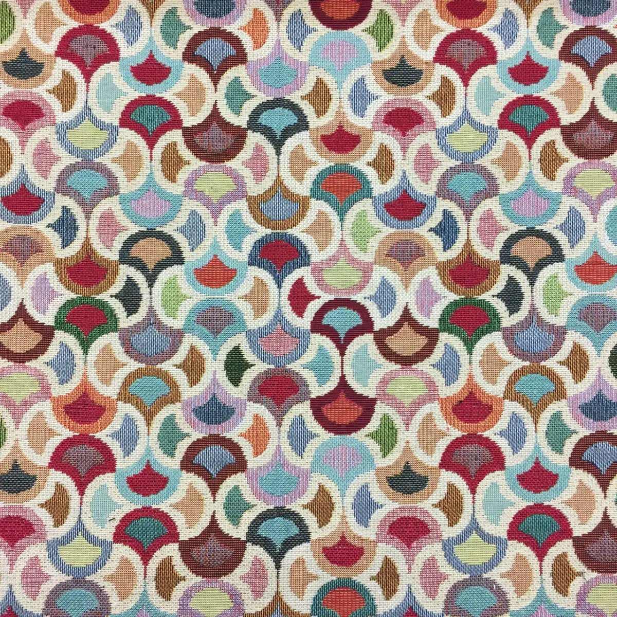 Luxury Cotton Rich Tapestry Fabric â€“ New World Full Colour 55" (140cm) Wide â€“ 15M Roll