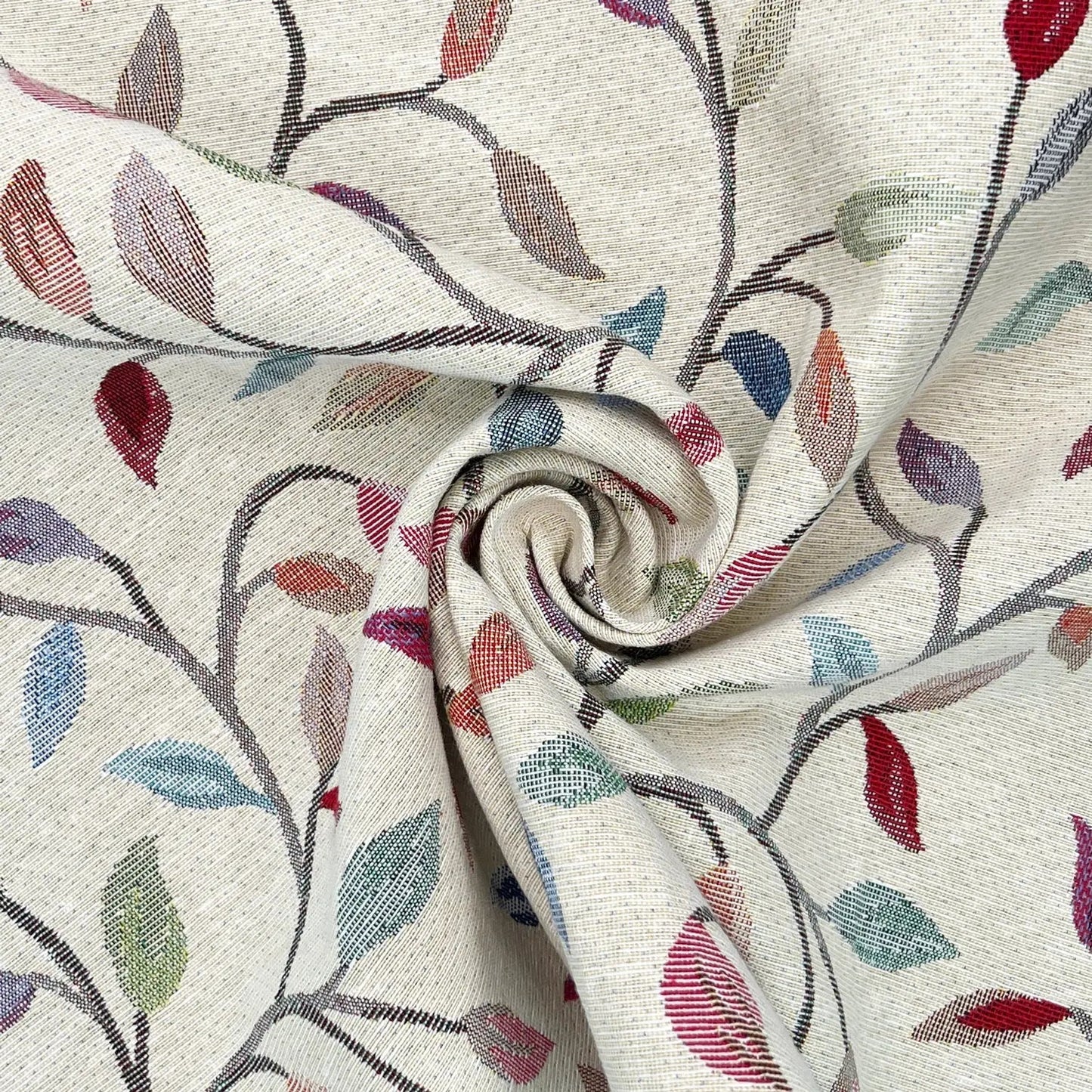 Luxury Cotton Rich Tapestry Fabric â€“ New World Full Colour 55" (140cm) Wide â€“ 15M Roll