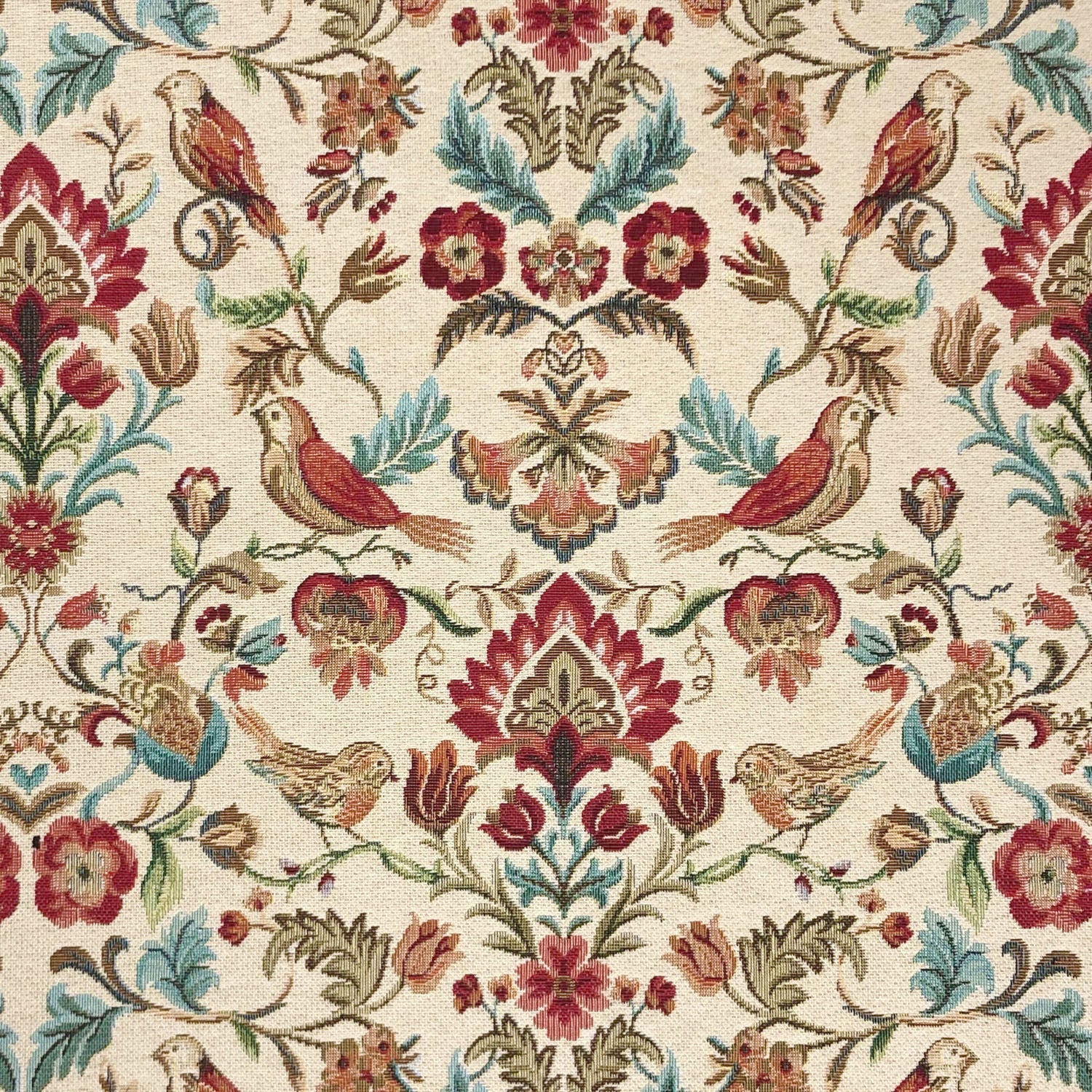 Luxury Weight Cotton Rich Tapestry Fabric | New World Full Colour 55" (140cm) Wide – Sold by the Meter