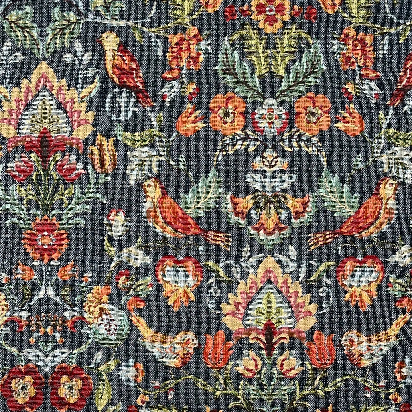 Luxury Cotton Rich Tapestry Fabric â€“ New World Full Colour 55" (140cm) Wide â€“ 15M Roll
