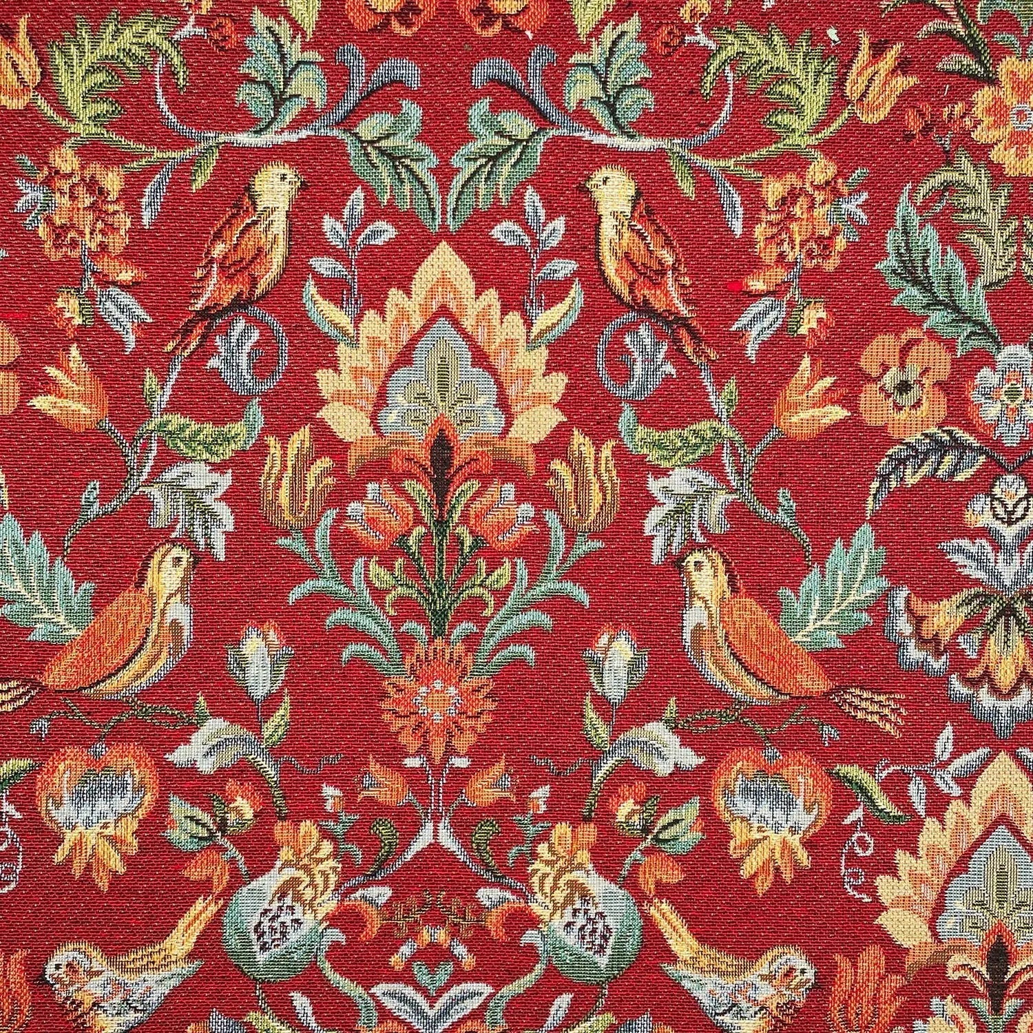 Luxury Cotton Rich Tapestry Fabric â€“ New World Full Colour 55" (140cm) Wide â€“ 15M Roll