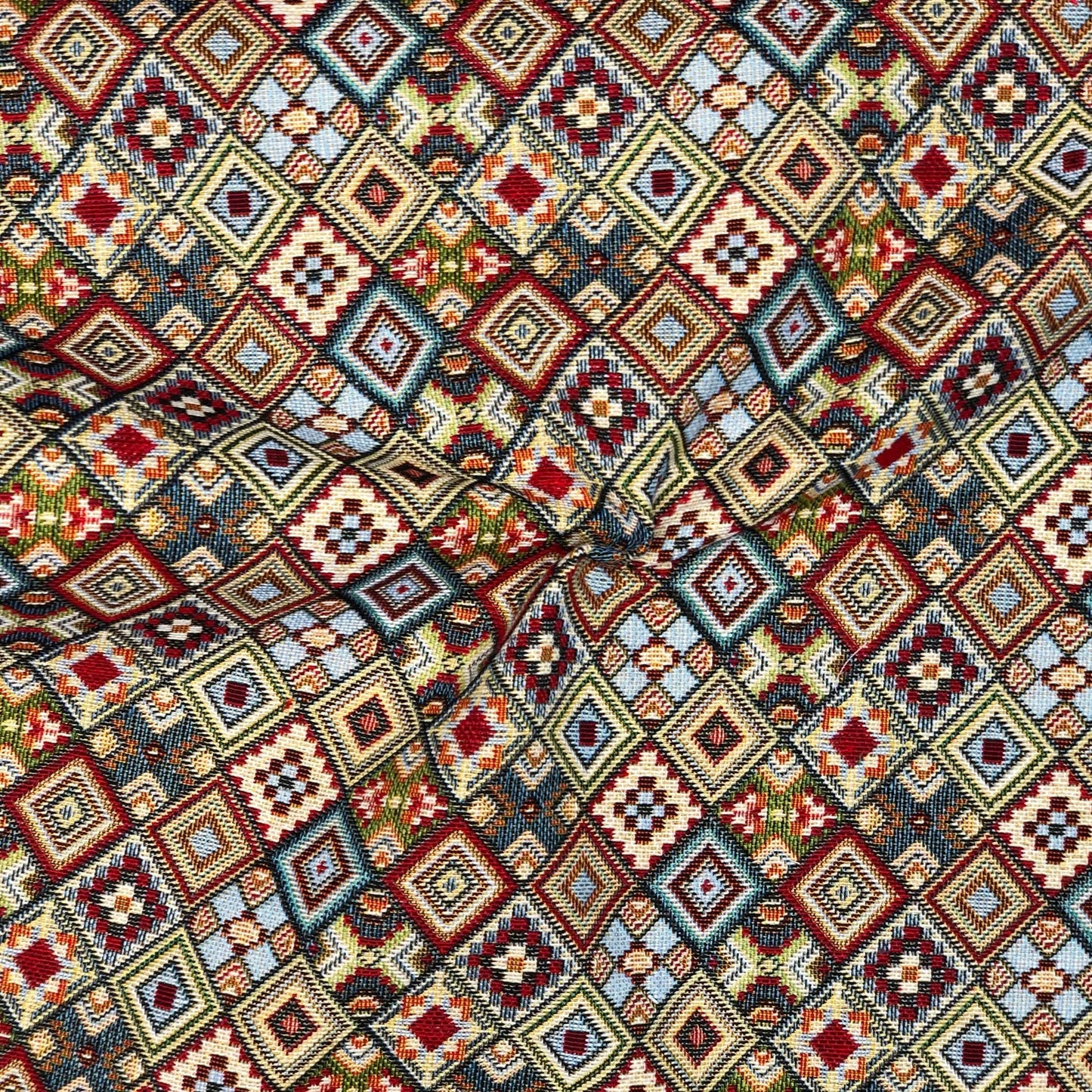 Luxury Cotton Rich Tapestry Fabric â€“ New World Full Colour 55" (140cm) Wide â€“ 15M Roll