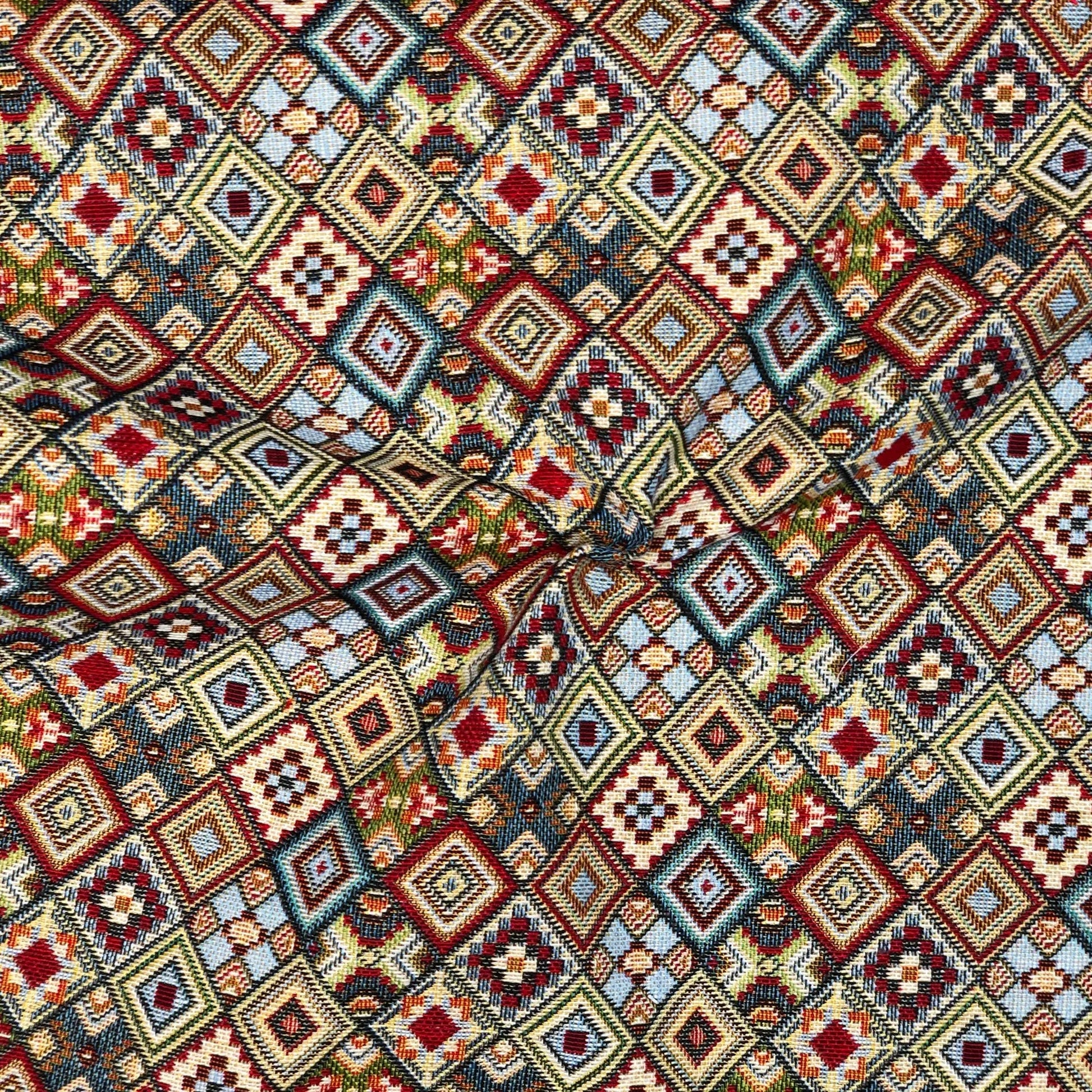 Luxury Cotton Rich Tapestry Fabric â€“ New World Full Colour 55" (140cm) Wide â€“ 15M Roll
