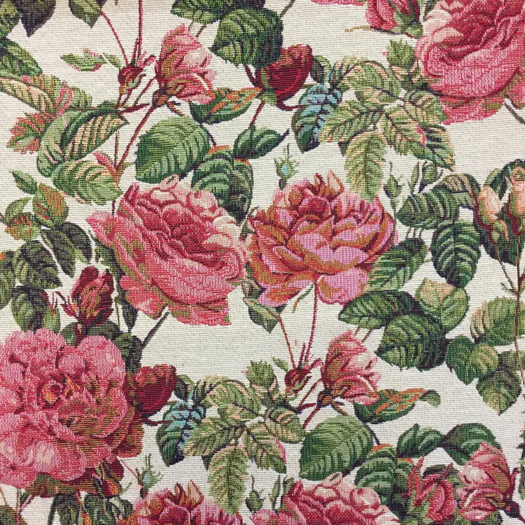 Luxury Cotton Rich Tapestry Fabric â€“ New World Full Colour 55" (140cm) Wide â€“ 15M Roll