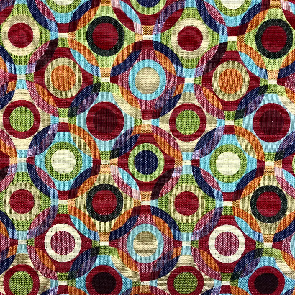 Luxury Cotton Rich Tapestry Fabric â€“ New World Full Colour 55" (140cm) Wide â€“ 15M Roll